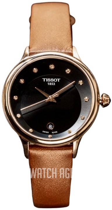 ساعة  tissot نسائي جلد 244