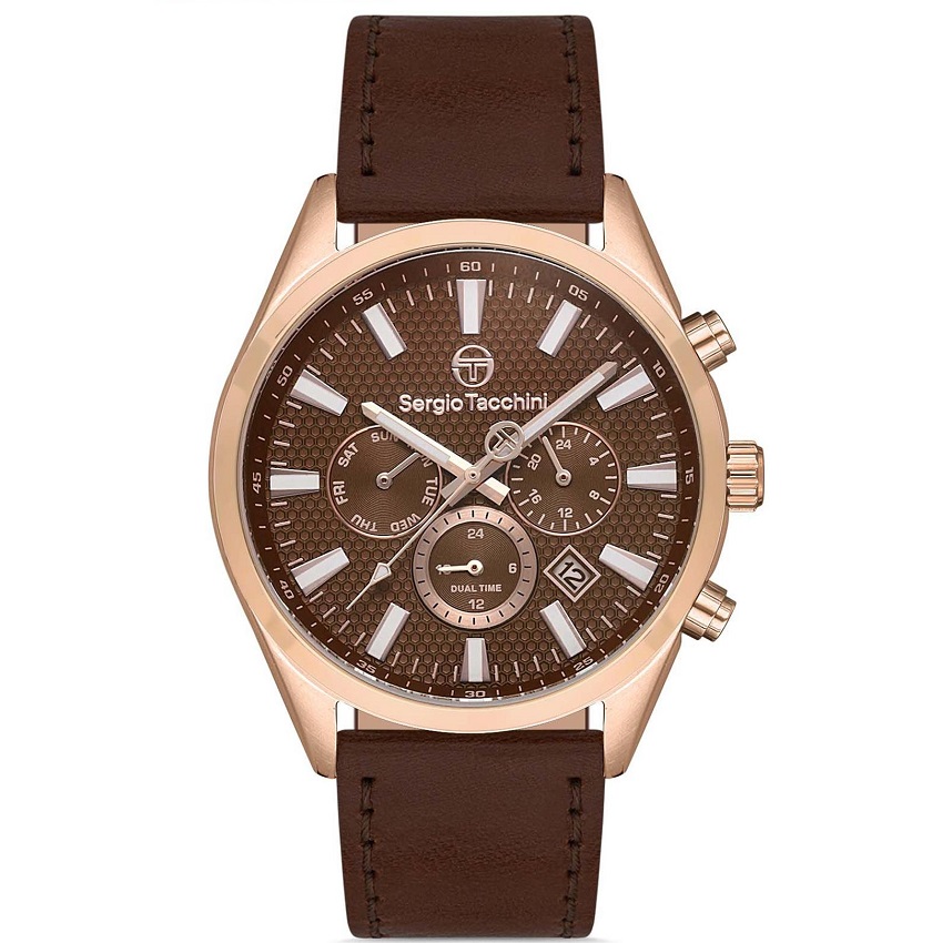 ساعة رجالي SERGIO جلد 058