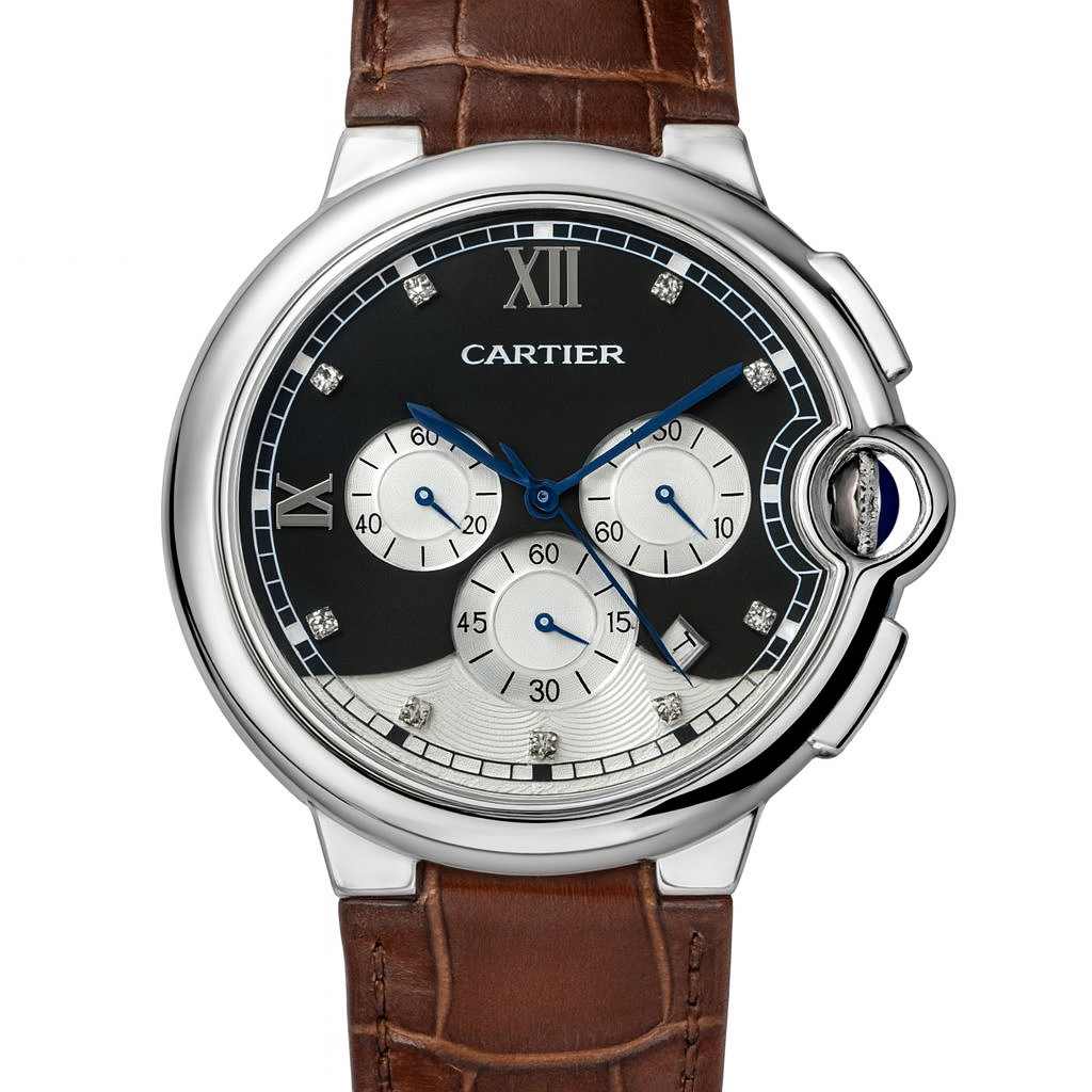 cartier — رجالي — جلد — 475