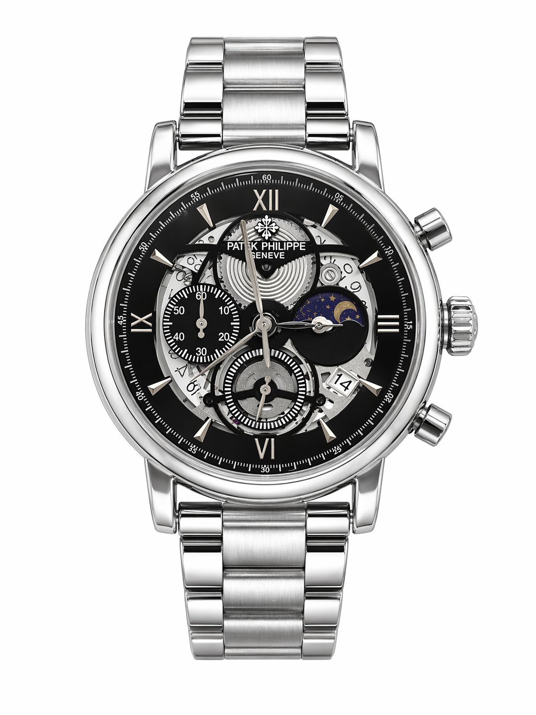 ساعة patek philippe رجالية حديد 545