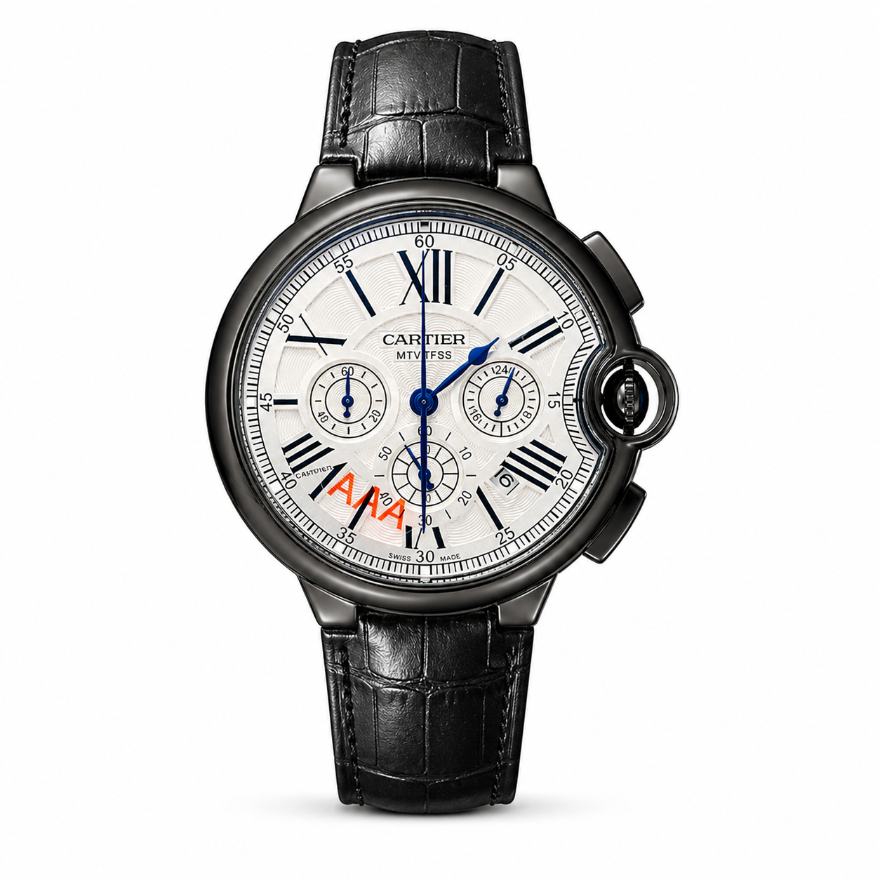 ساعة cartier رجالية جلد 943