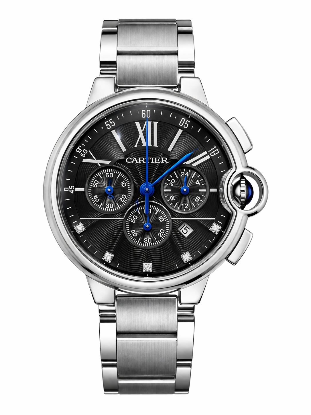 ساعة cartier رجالية حديد 566