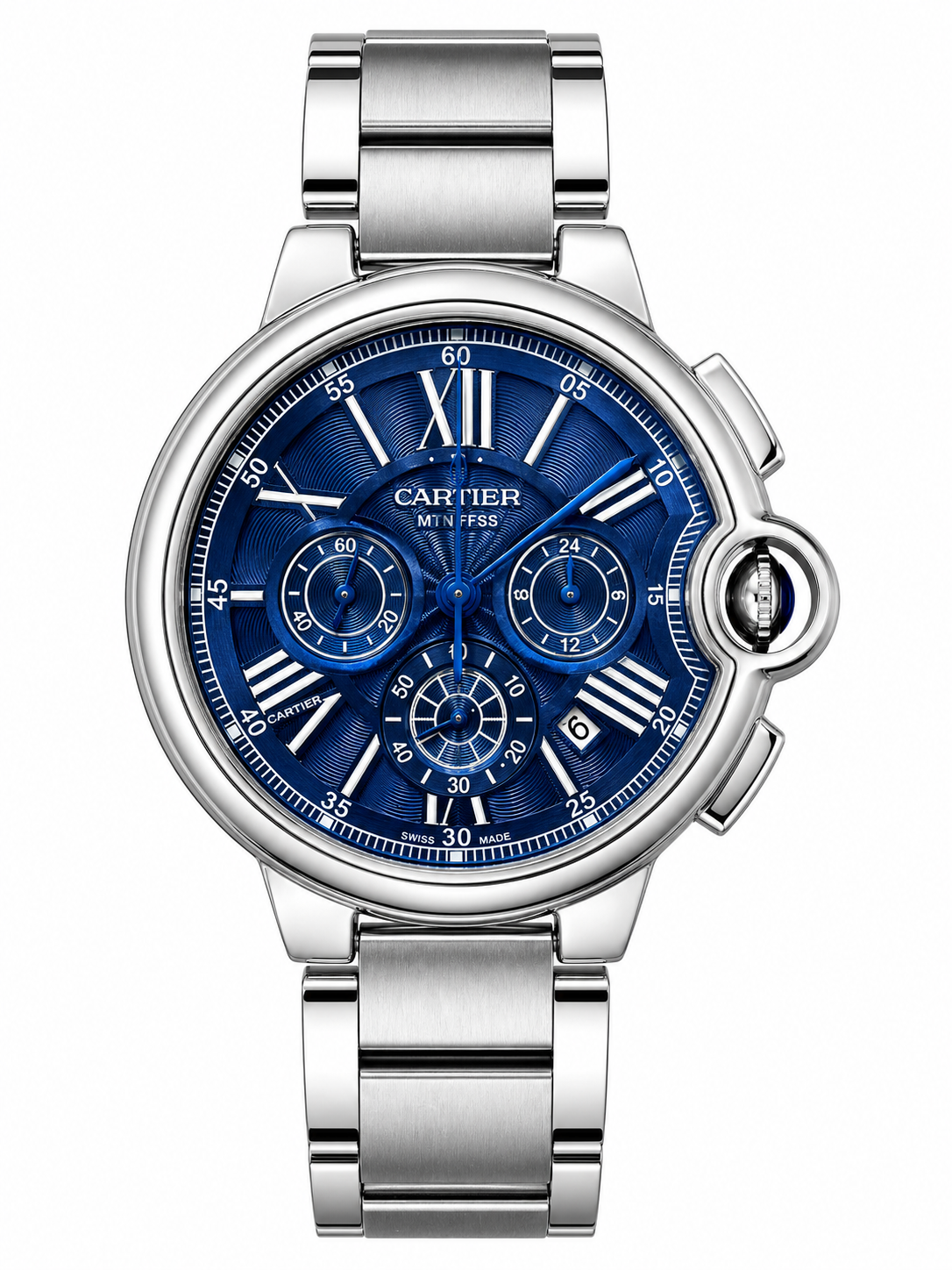 ساعة cartier رجالية حديد 555