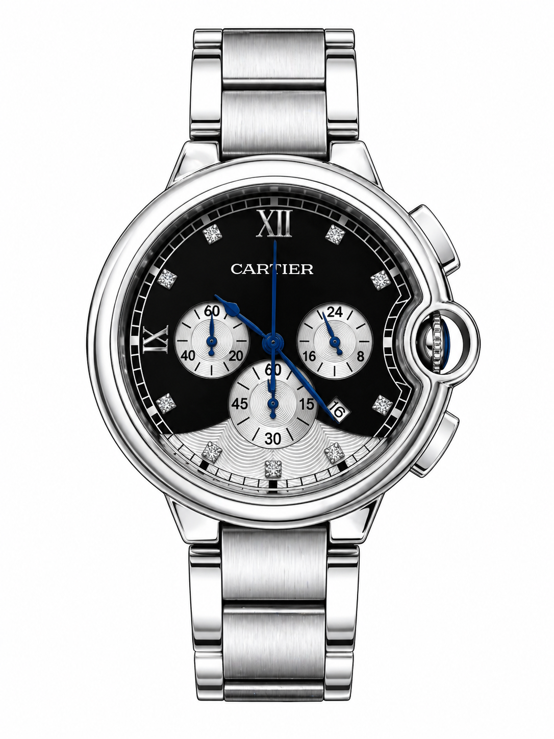 ساعة cartier رجالية حديد 454