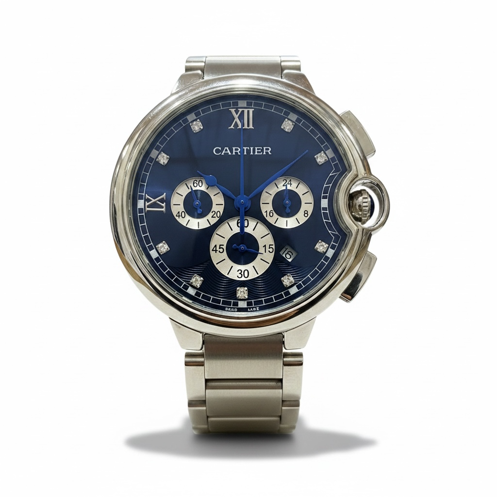 ساعة cartier رجالية حديد 846